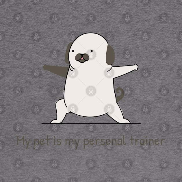 My pet is my personal trainer by InkBlitz